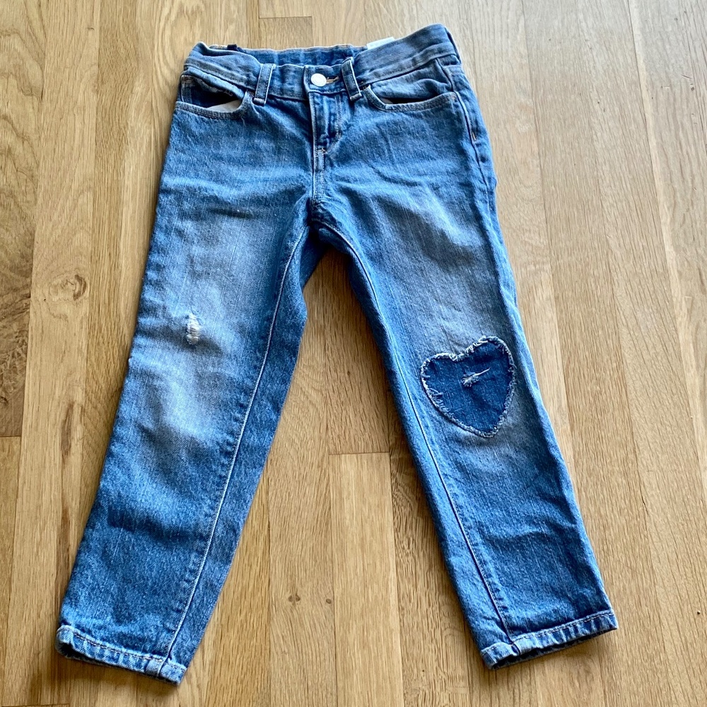 Old Navy Jeans with Heart Patch